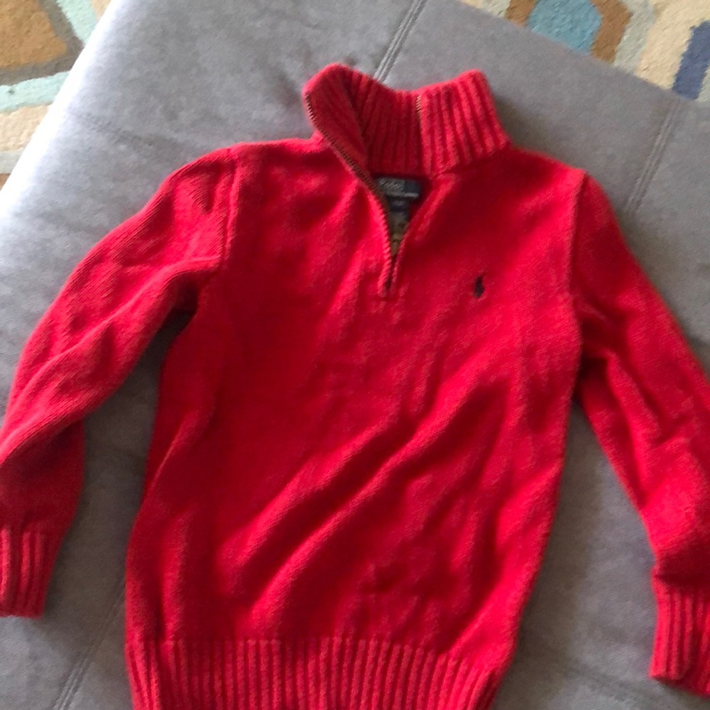 Polo boy’s red pullover sweater. Size 8.